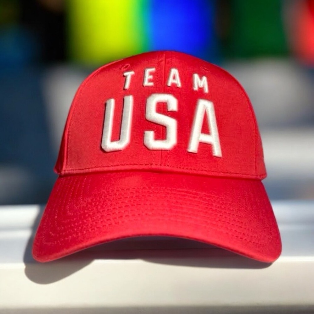 Fanatics Brand Team USA Olympics Snapback Hat Red Brand New!